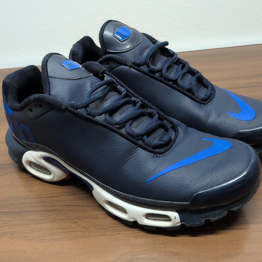 Nike Air Max Plus TN SE Obsidian Blue Leather Shoes‎ Men Size 9.5 AQ1088-400